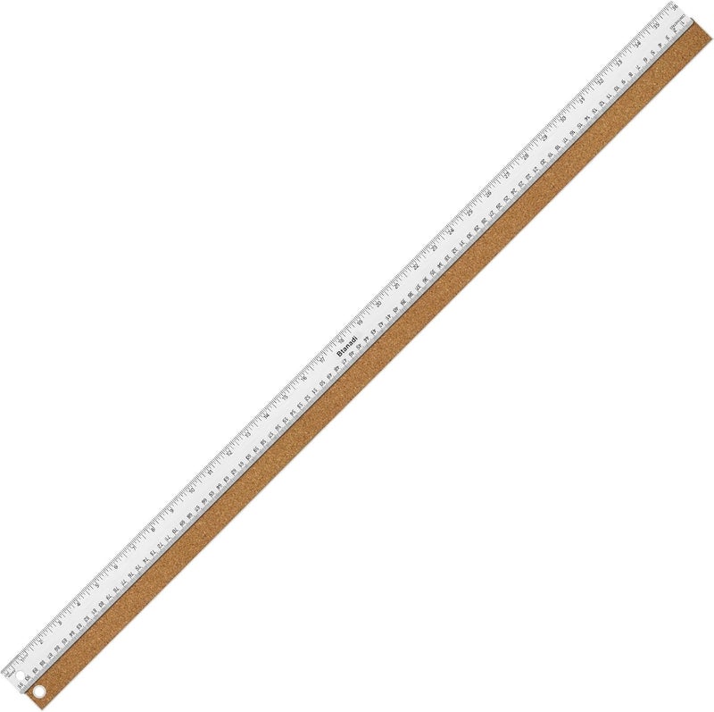 Boompark 36 Inch Metal Ruler, Stainless Steel Straight Edge Ruler with Cork Backing, Non-Slip Imperial & Metric Measuring Tool for School, Office, Woodworking, Drafting - Image 1